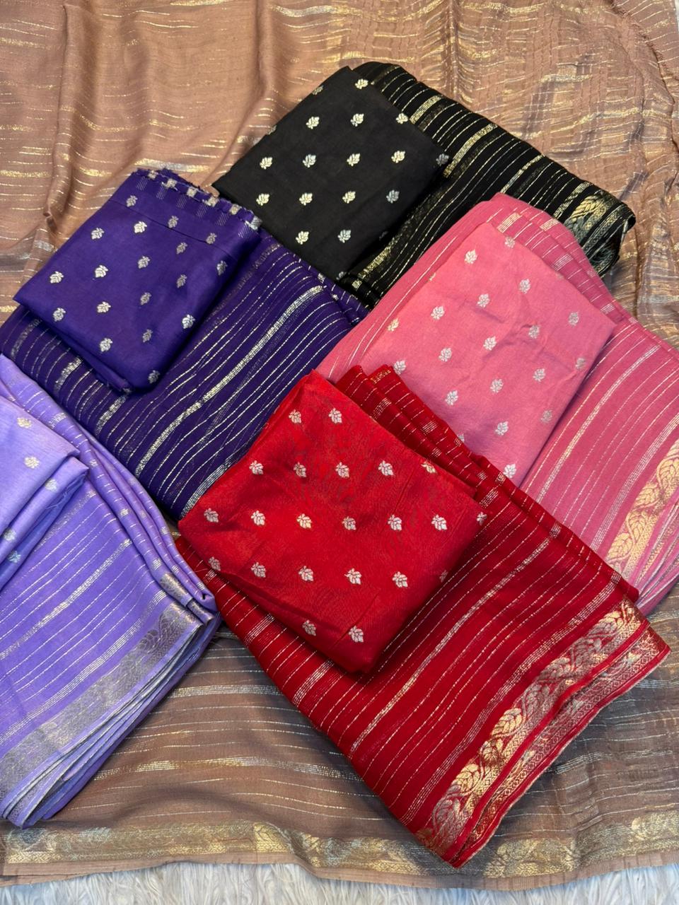 Adorable Party Wear Pure Viscose Jacquard Design n Border Fancy Designer Saree With Elegant Blouse Piece