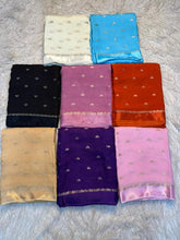 Load image into Gallery viewer, New Festive Wear Pure Soft Viscose Jute Zari Jacquard Weaving Work Fancy Designer Saree With Blouse
