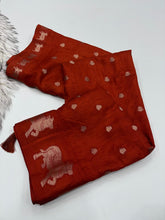 Load image into Gallery viewer, Adorable Festive Wear Pure Soft Dola Silk Jacquard Border Butti Design Fancy Saree For Women
