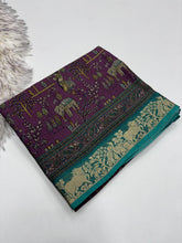 Load image into Gallery viewer, Adorning Function Wear Pure Soft Dola Silk Mangalkari Border Designer Saree With Blouse Piece
