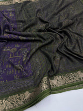 Load image into Gallery viewer, Adorning Function Wear Pure Soft Dola Silk Mangalkari Border Designer Saree With Blouse Piece
