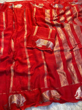 Load image into Gallery viewer, Traditional Function Wear Pure Viscose Dola Silk Jacquard Design Fancy Saree With Blouse Piece
