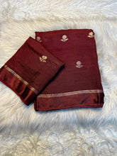 Load image into Gallery viewer, Adorning Party Wear Pure Soft Viscose Silk Jacquard Design n Satin Border Fancy Designer Saree With Blouse Piece
