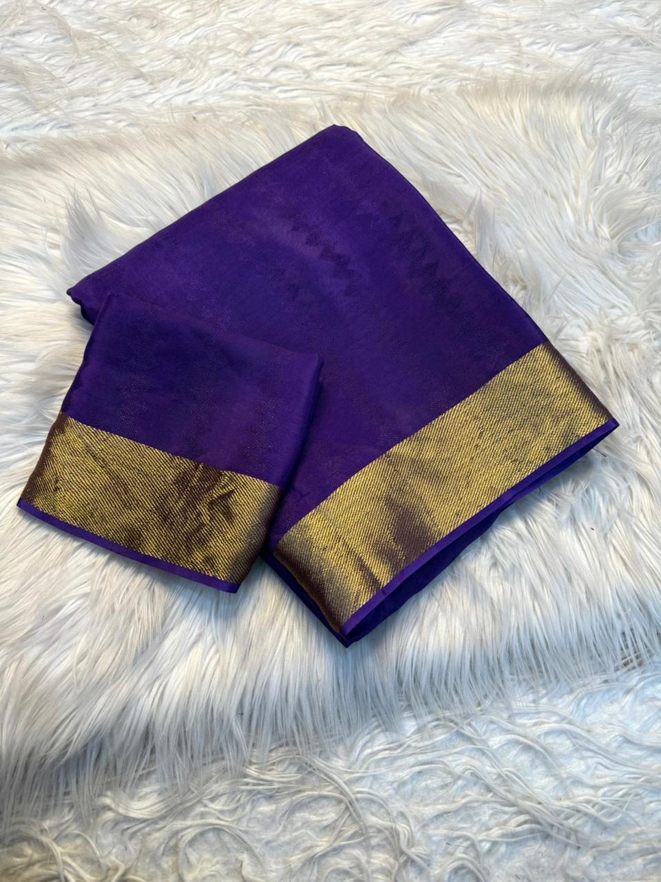 Graceful Function Wear Viscose Crape Silk Weaving Design Saree With Blissful Blouse Piece