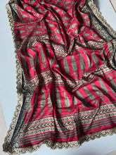 Load image into Gallery viewer, Scrupulous Function Wear Mul Cotton Printed Design Sequence Lace Border Saree For Women
