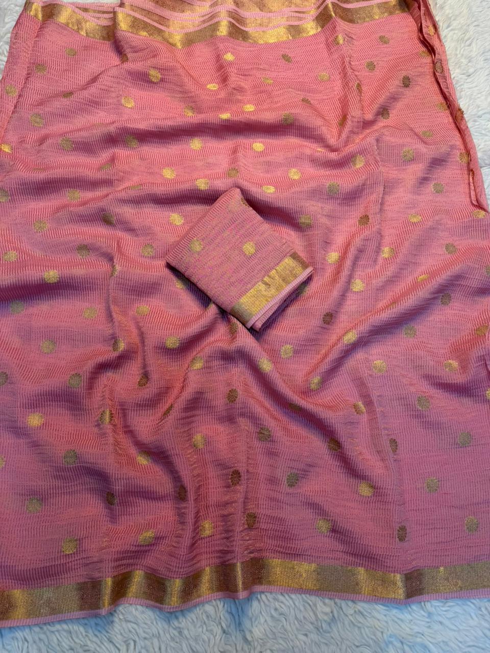 Gratifying Party Wear Viscose Tissue Weaving Silk Zari Work Fancy Designer Saree With Blouse