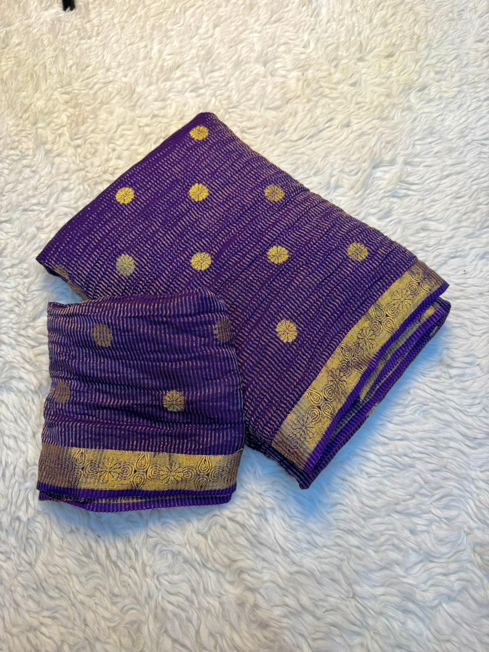 Gratifying Party Wear Viscose Tissue Weaving Silk Zari Work Fancy Designer Saree With Blouse