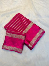 Load image into Gallery viewer, Quintessential Party Wear Pure Viscose Georgette With Satin Border Fancy Designer Saree For Women
