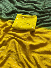 Load image into Gallery viewer, Luxury Function Wear Pure Chinnon Georgette Zari Checks Jacquard Border Desginer Saree For Occasion
