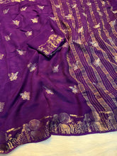 Load image into Gallery viewer, Charismatic Function Wear Pure Viscose Dola Silk Jacquard Border Fancy Designer Saree With Blouse
