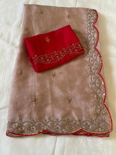 Load image into Gallery viewer, Attractive Festive Wear Rangoli Silk Embroidery Butti Work Fancy Designer Saree For Wedding
