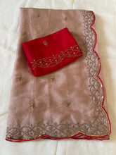 Load image into Gallery viewer, Attractive Festive Wear Rangoli Silk Embroidery Butti Work Fancy Designer Saree For Wedding
