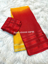Load image into Gallery viewer, Adorning Function Wear Pure Viscose Georgette Linning Weaving Satin Patta Border Fancy Designer Saree
