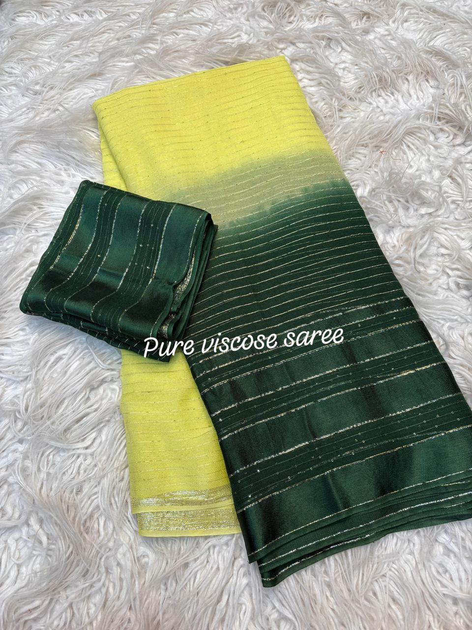 Adorning Function Wear Pure Viscose Georgette Linning Weaving Satin Patta Border Fancy Designer Saree