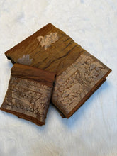 Load image into Gallery viewer, Gorgeous Function Wear Viscose Tissue Weaving Silk Zari Work Fancy Designer Saree With Blouse
