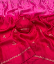 Load image into Gallery viewer, Charming Festive Wear Pure Soft Viscose Silk Jacquard n Satin Border Fancy Designer Saree With Blouse Piece
