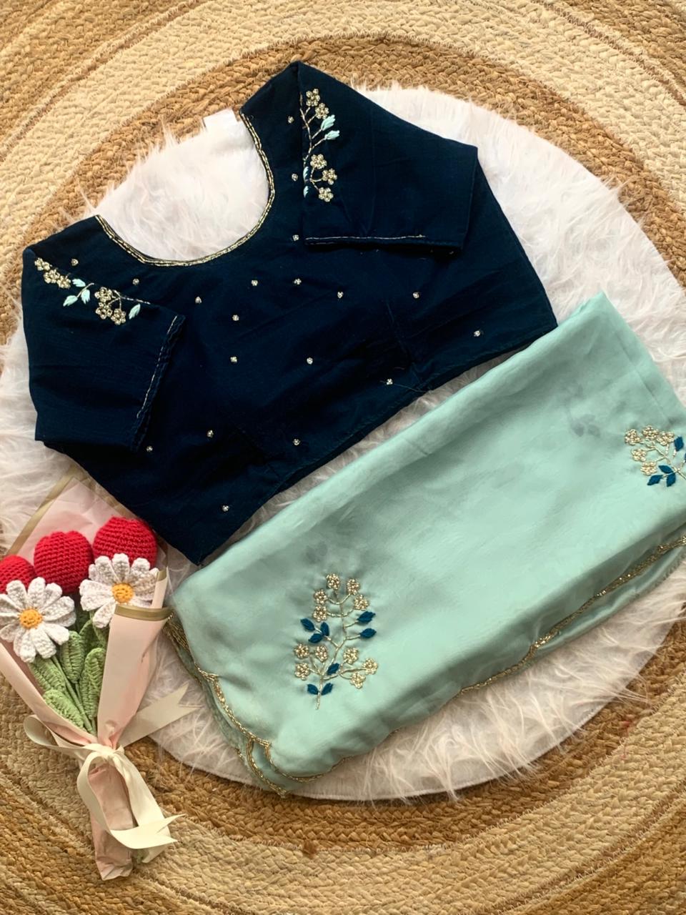 Glamorous Function Wear Rangoli Silk Flower Handwork Butta Thread Design Fancy Designer Saree With Unstitched Blouse Piece