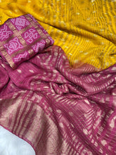 Load image into Gallery viewer, Delightful Festive Wear Double Shaded Soft Viscose Jacquard Border Fancy Designer Saree For Occasion
