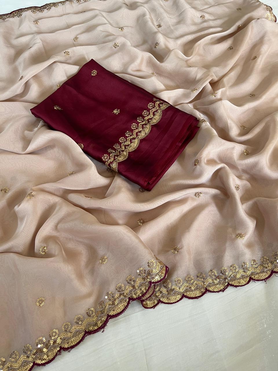Blissful Function Wear Rangoli Silk Embroidery Butti Work Fancy Designer Saree For Occasion