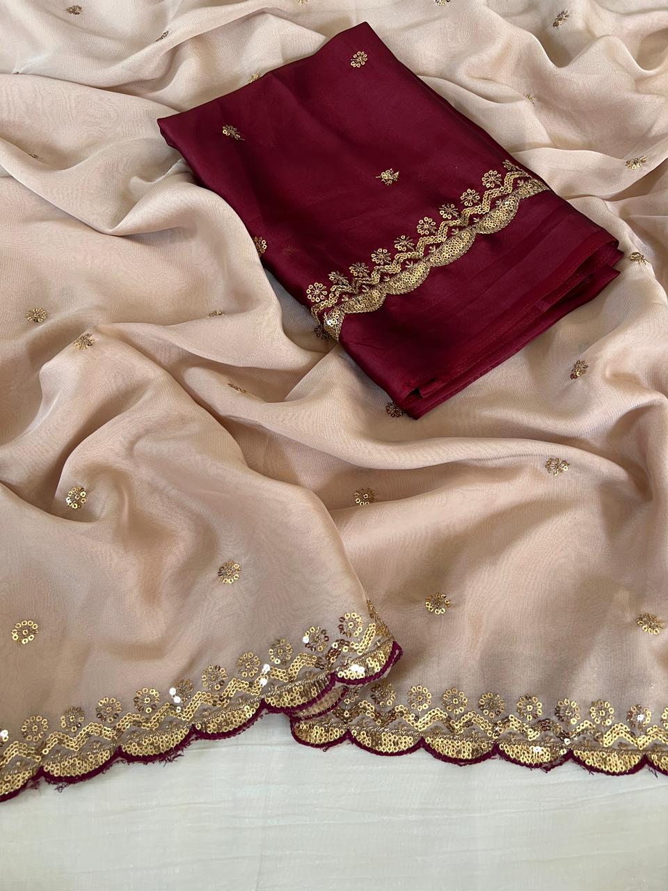 Blissful Function Wear Rangoli Silk Embroidery Butti Work Fancy Designer Saree For Occasion