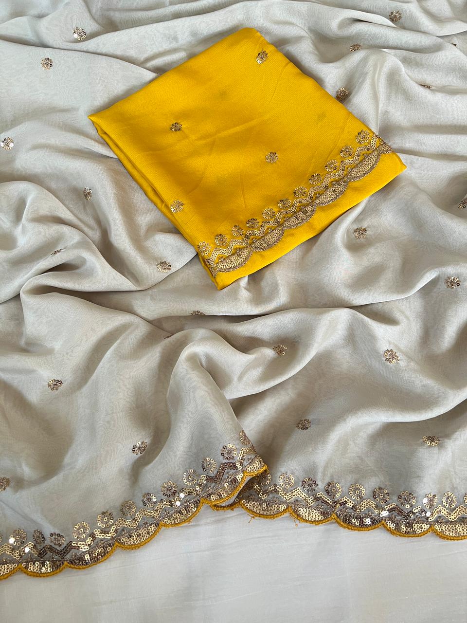 Blissful Function Wear Rangoli Silk Embroidery Butti Work Fancy Designer Saree For Occasion