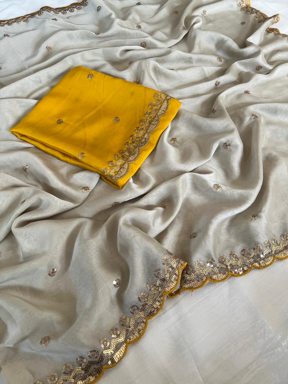 Blissful Function Wear Rangoli Silk Embroidery Butti Work Fancy Designer Saree For Occasion