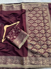 Load image into Gallery viewer, Charismatic Wedding Wear Banarasi Soft Silk Rich Pallu Jacquard Border Designer Saree
