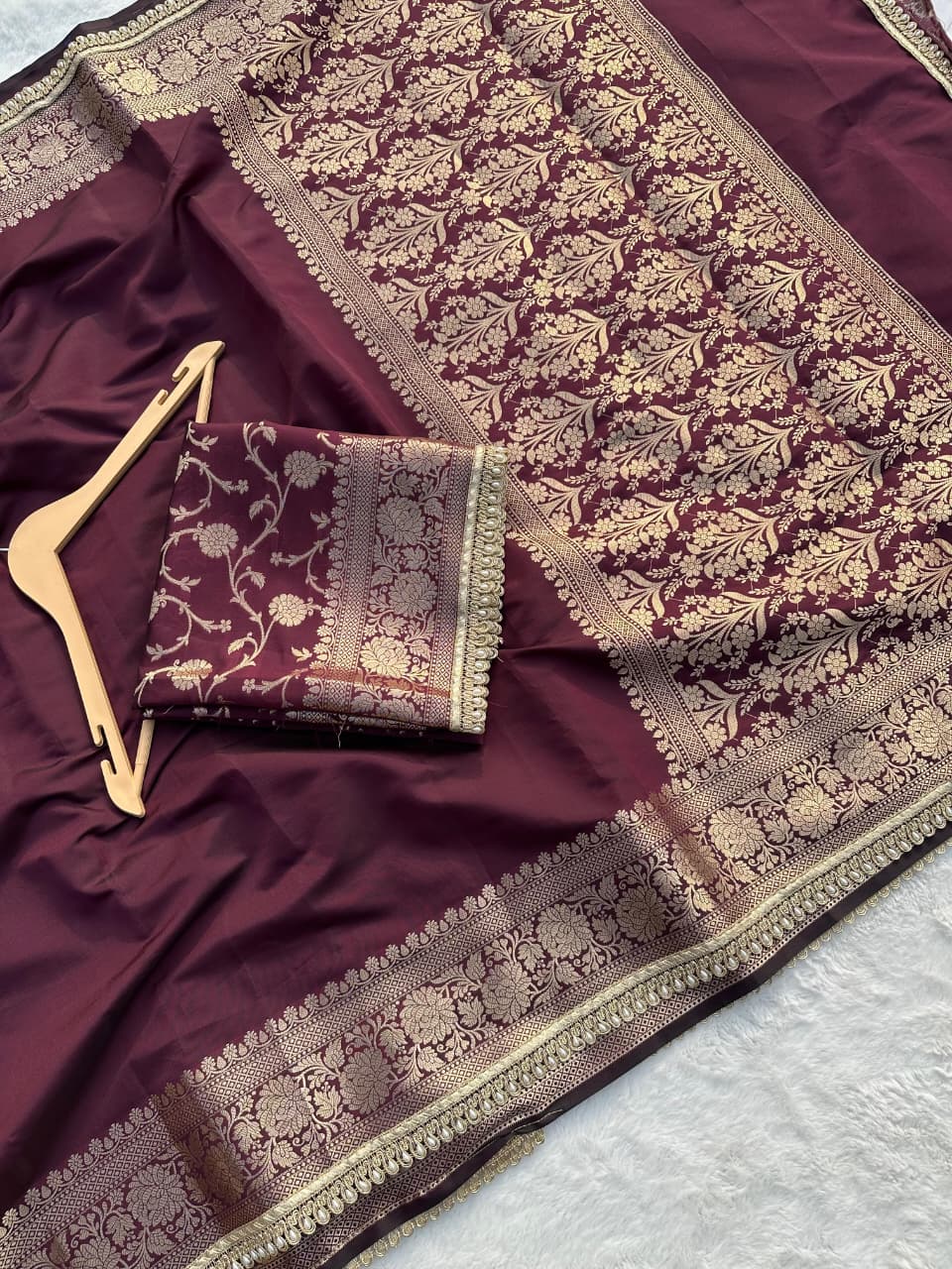 Charismatic Wedding Wear Banarasi Soft Silk Rich Pallu Jacquard Border Designer Saree