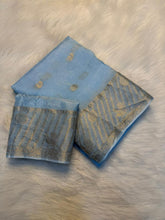 Load image into Gallery viewer, Adorning Festive Wear Pure Viscose Soft Silk Jacquard Work Border Designer Saree With Blouse Piece
