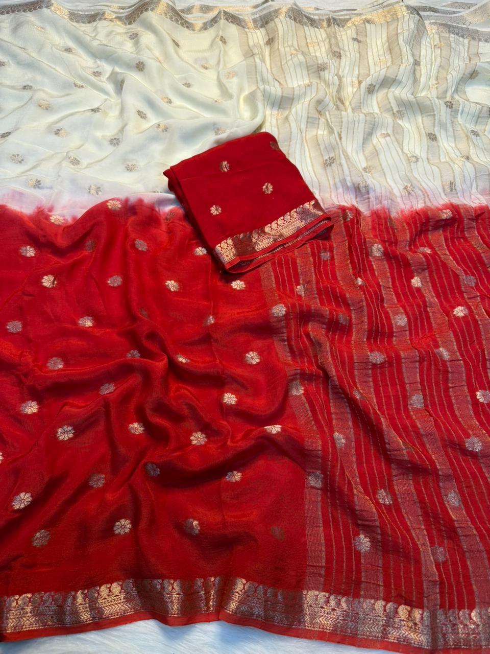 Mellifluous Function Wear Pure Viscose Silk Jacquard Weaving Work Rich Pallu Fancy Designer Saree With Blouse Piece