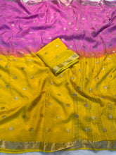Load image into Gallery viewer, Mellifluous Function Wear Pure Viscose Silk Jacquard Weaving Work Rich Pallu Fancy Designer Saree With Blouse Piece
