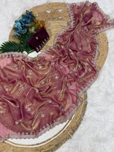 Load image into Gallery viewer, Marvellous Party Wear Silk Embroidery Sequence Work Fancy Designer Saree With Blouse Piece
