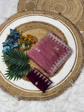 Load image into Gallery viewer, Marvellous Party Wear Silk Embroidery Sequence Work Fancy Designer Saree With Blouse Piece
