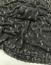 Load image into Gallery viewer, Charming Festive Wear Georgette Sequence Embroidery Work Saree With Blouse piece
