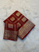 Load image into Gallery viewer, New Partywear Pure Viscose Georgette Jacquard Weaving Work Fancy Designer Saree With Blouse
