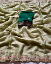 Load image into Gallery viewer, Adorning Function Wear Soft Silk Sequence Embroidery Work Fancy Designer Saree
