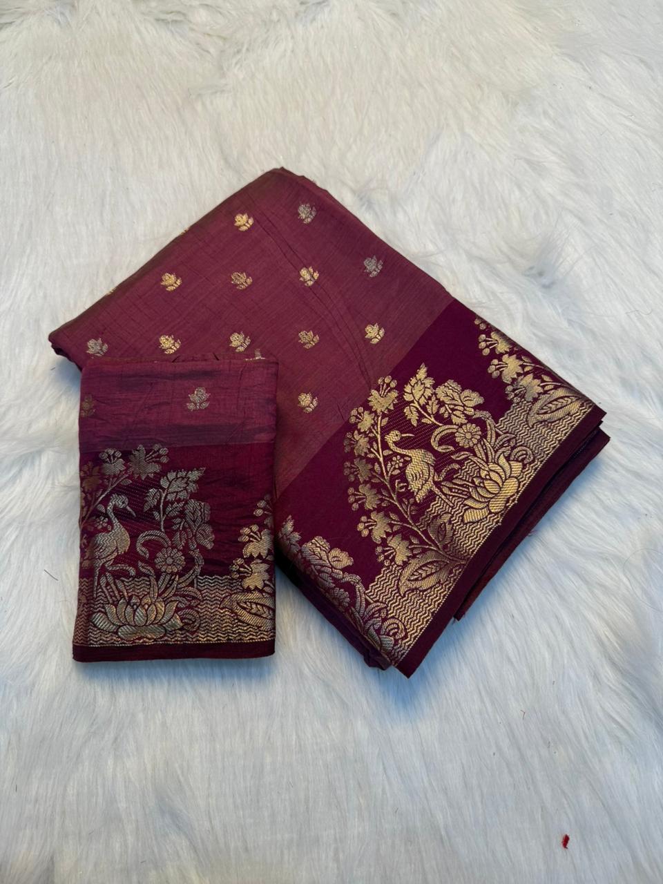 Imaginative Party Wear Silk Soft Tussar Silk Jacquard Zari Work Border Fancy Designer Saree For Occasion