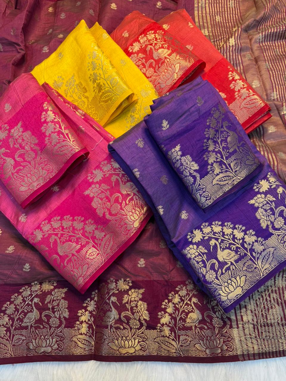 Imaginative Party Wear Silk Soft Tussar Silk Jacquard Zari Work Border Fancy Designer Saree For Occasion