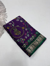 Load image into Gallery viewer, Glamorous Party Wear Pure Soft Dola Silk Mangalkari Border Fancy Designer Saree
