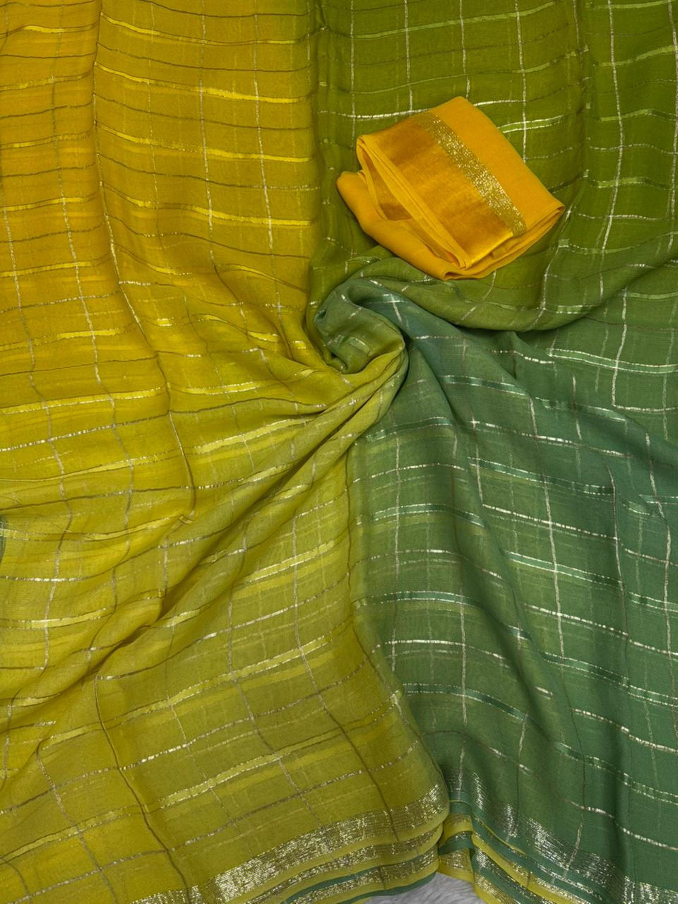 Charming Festive Wear Soft Viscose Satin Border Zari Work Fancy Designer Saree With Unstitched Blouse