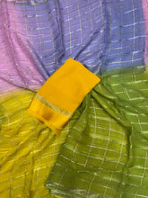 Load image into Gallery viewer, Charming Festive Wear Soft Viscose Satin Border Zari Work Fancy Designer Saree With Unstitched Blouse
