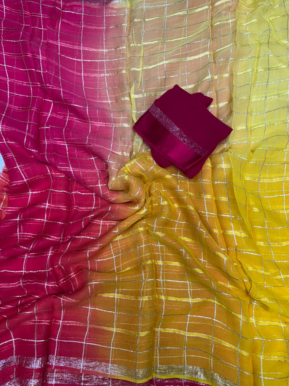 Charming Festive Wear Soft Viscose Satin Border Zari Work Fancy Designer Saree With Unstitched Blouse