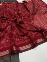 Load image into Gallery viewer, Desirable Festive Wear Pure Soft Viscose Dola Silk Zari Weaving Border Fancy Designer Saree With Blouse Piece
