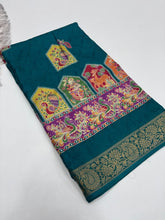 Load image into Gallery viewer, Groovy Festive Wear Pure Soft Silk Jacquard Border Fancy Designer Saree For Women
