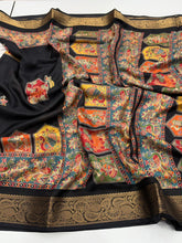 Load image into Gallery viewer, Groovy Festive Wear Pure Soft Silk Jacquard Border Fancy Designer Saree For Women
