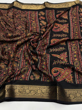 Load image into Gallery viewer, Glamorous Party Wear Pure Soft Silk Jacquard Border Fancy Designer Saree
