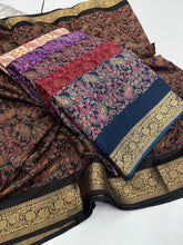 Load image into Gallery viewer, Glamorous Party Wear Pure Soft Silk Jacquard Border Fancy Designer Saree
