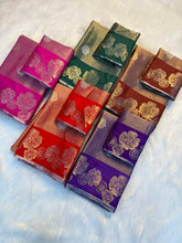 Load image into Gallery viewer, Marvellous Wedding Wear Soft Tissue Silk Jacquard Weaving Rich Pallu Saree With Blouse Peice
