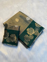 Load image into Gallery viewer, Marvellous Wedding Wear Soft Tissue Silk Jacquard Weaving Rich Pallu Saree With Blouse Peice
