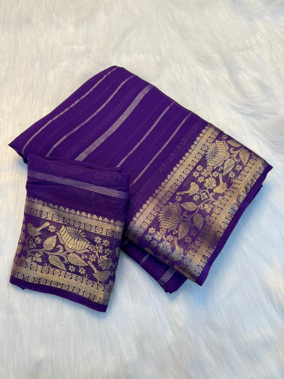 Graceful Function Wear Pure Viscose Jacquard Weaving Work Fancy Designer Saree